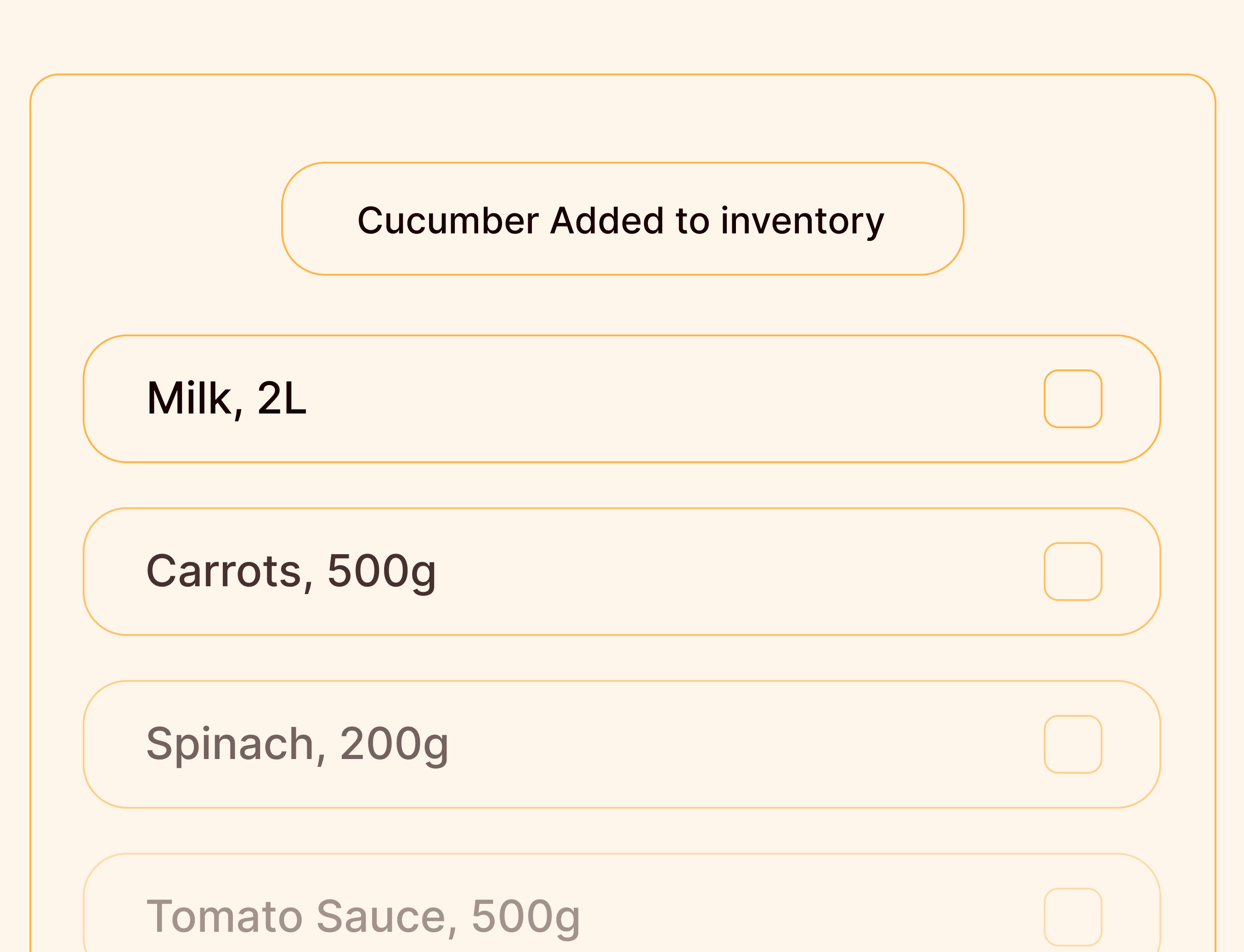 Smart grocery lists